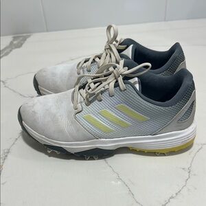 Adidas Gray and Yellow Golf Shoes